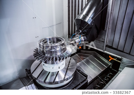 Metalworking CNC milling machine. Metalworking CNC milling machine. 33882367