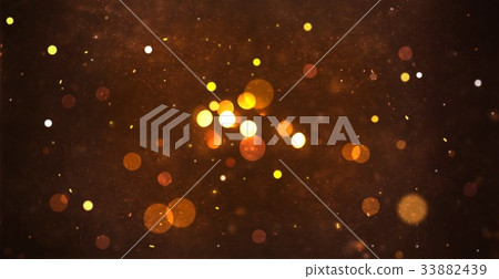 abstract golden particle and bokeh for background 33882439