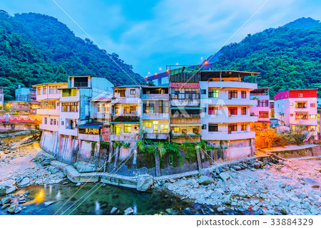 Evening view of Shiding district 33884329