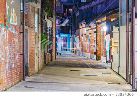 Night view of Bopiliao historical block Night view of Bopiliao historical block 33884366