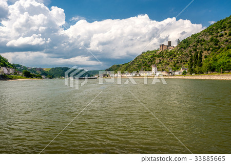 Katz Castle at Rhine Valley near St. Goarshausen Katz Castle at Rhine Valley near St. Goarshausen 33885665