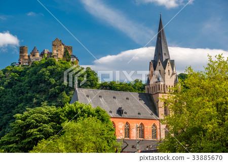Schonburg Castle and Church of Our Lady at Rhine Schonburg Castle and Church of Our Lady at Rhine 33885670