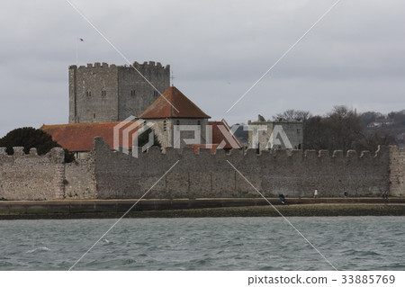 Portchester castle within portsmouth harbour 33885769