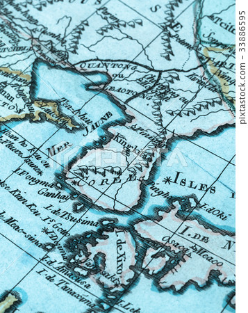 Old map Korea Peninsula Old map Korea Peninsula 33886595