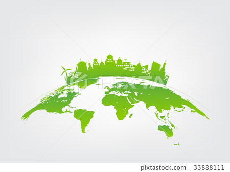 Sustainable development and green city concept 33888111