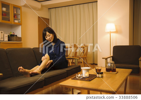 Woman Beauty Foot Care Foot Massage 33888506