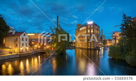 Historical industrial area in Norrkoping, Sweden Historical industrial area in Norrkoping, Sweden 33889376