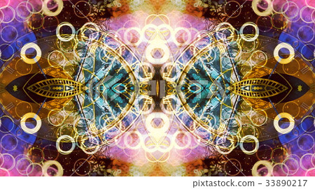 astrological symbol Zodiac. Abstract color 33890217