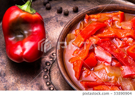 lecso classic dish of Hungarian cuisine 33890904