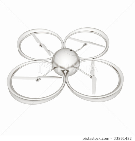 Quadcopter Dron. 3d render 33891482