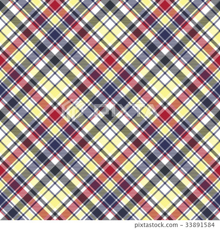 Check plaid tartan fabric texture seamless pattern 33891584