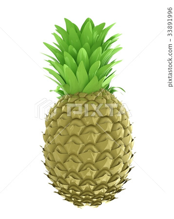 pineapple.3d illustration pineapple.3d illustration 33891996