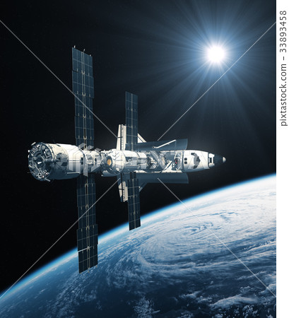 Space Shuttle And International Space Station 33893458