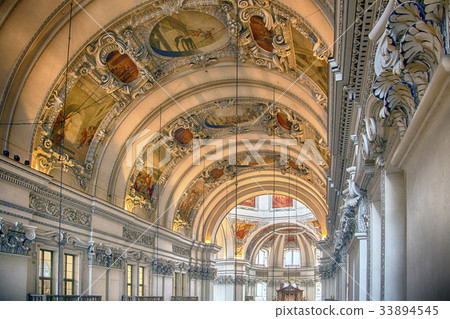nave of the Salzburg Cathedral nave of the Salzburg Cathedral 33894545