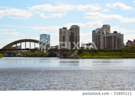 railway bridge across the Moscow Canal in Khimki railway bridge across the Moscow Canal in Khimki 33895221