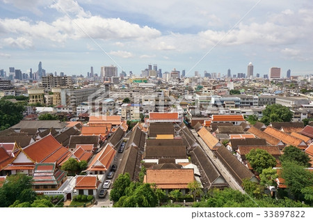 View from the Golden Mount (View from "Wat Sakett: Golden Hill") 33897822