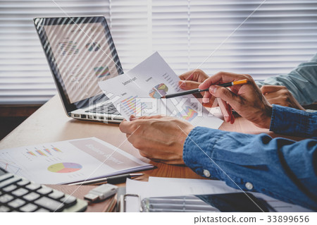 Image of two young businesspeople Image of two young businesspeople 33899656
