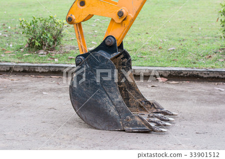 Excavator digging Excavator digging 33901512
