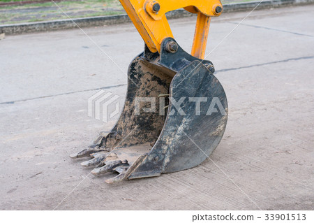 Excavator digging Excavator digging 33901513