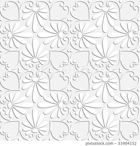 vector seamless white floral ornament vector seamless white floral ornament 33904152
