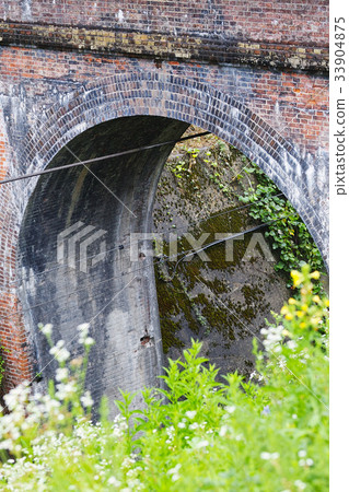 [選定的土木工程和遺產] Kuramazu河道橋“俗名，眼鏡橋”（明治時代建造的磚建築立交橋水道橋） 33904875