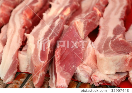 fresh pork at market fresh pork at market 33907448