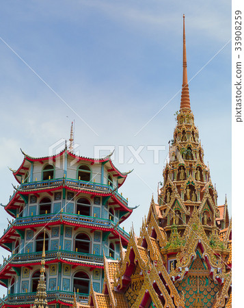 Wat Tham Seua , Thai and Chinese temples. Wat Tham Seua , Thai and Chinese temples. 33908259