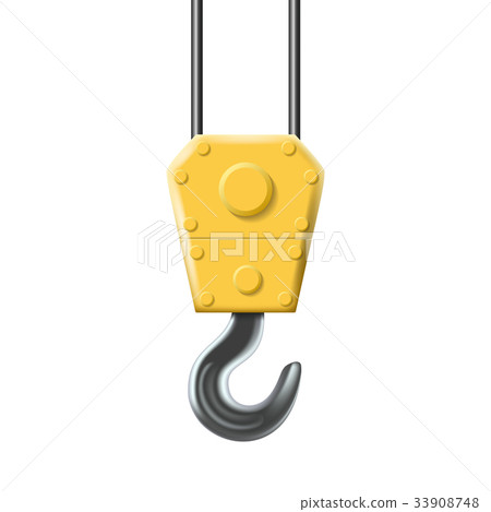 Vector icon of industrial hook 33908748