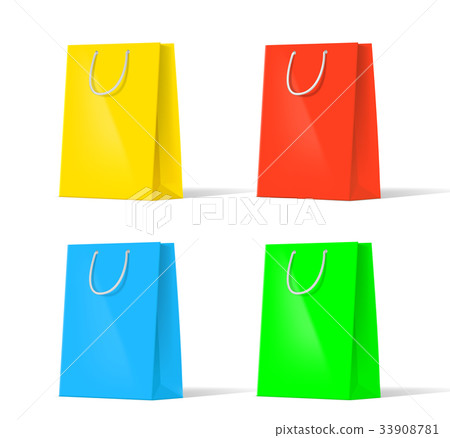 set of multi-colored bags 33908781