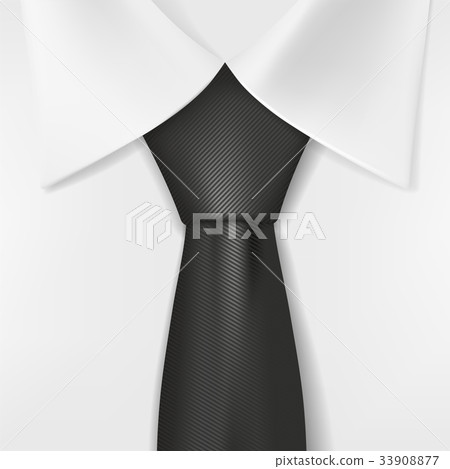 white shirt and black tie 33908877