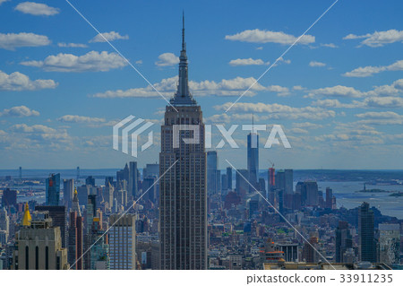 Manhattan skyline seen from Rockefeller Center (Top of the Rock) Manhattan skyline seen from Rockefeller Center (Top of the Rock) 33911235