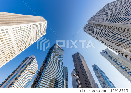 High-rise building group in Shinjuku High-rise building group in Shinjuku 33918715