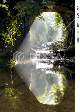 Chiba Prefecture Kimitsu-shi Nogizo Waterfall Morning Glory Heart-shaped 33919862