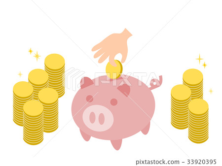 Pig piggy bank savings illustration Pig piggy bank savings illustration 33920395