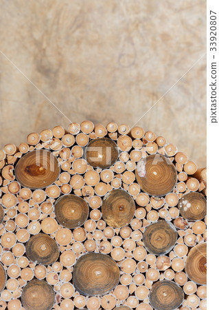handcraft of wooden chair and table 33920807