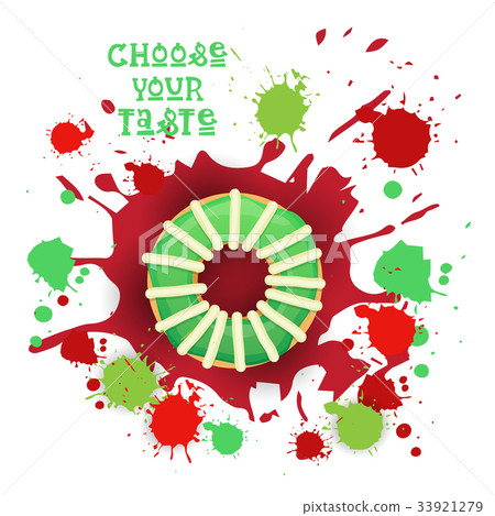 Donut Colorful Dessert Icon Choose Your Taste Cafe Donut Colorful Dessert Icon Choose Your Taste Cafe 33921279