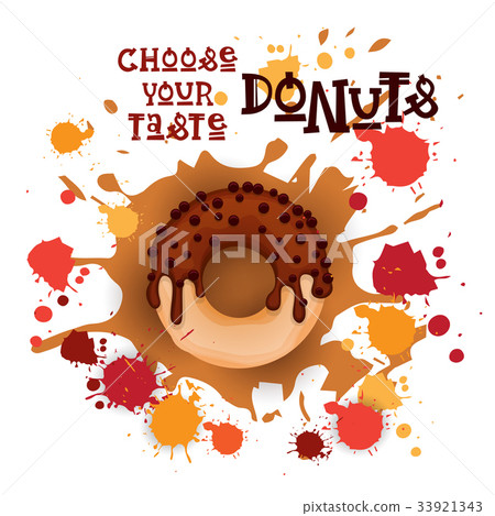 Donut Colorful Dessert Icon Choose Your Taste Cafe Donut Colorful Dessert Icon Choose Your Taste Cafe 33921343