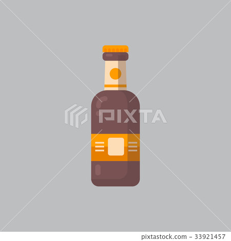 Beer Bottle Icon Oktoberfest Festival Concept 33921457
