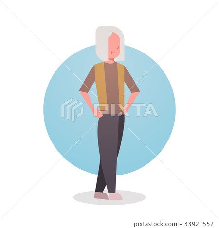 Senior Woman Grandmother Gray Hair Female Icon 33921552