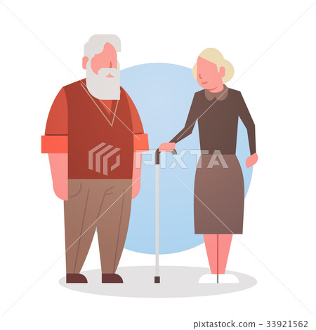 Senior Man And Woman Couple Grandmother And Senior Man And Woman Couple Grandmother And 33921562