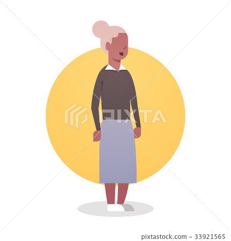 Senior Woman African American Grandmother Gray Senior Woman African American Grandmother Gray 33921565