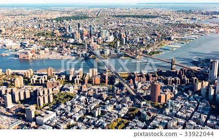 Aerial view of the Lower East Side of Manhattan Aerial view of the Lower East Side of Manhattan 33922044
