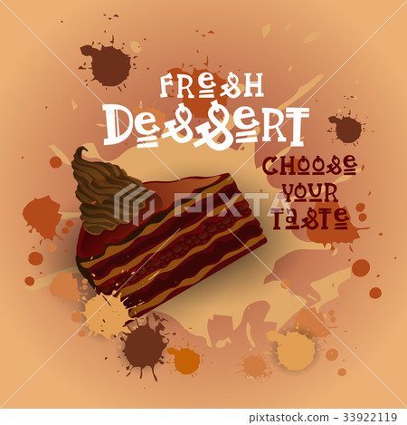Fresh Dessert Banner Colorful Cake Sweet Beautiful Fresh Dessert Banner Colorful Cake Sweet Beautiful 33922119