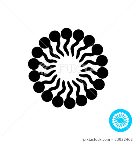 Micelle black vector icon 33922462