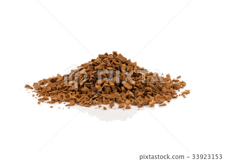 Pile of instant coffee grains 33923153