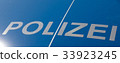 Bonnet of a german Police car 33923245