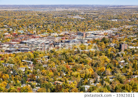 Aerial picture of Boulder City, Colorado, USA. 33923811