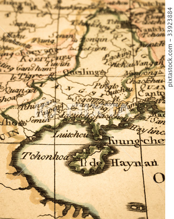 Old Map China's Tonkin Bay 33923884