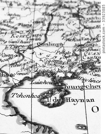 Old Map China's Tonkin Bay 33923885