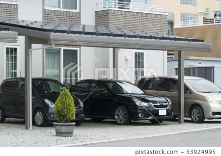 Housing Carport Cold area Snowy area specification Snow stop on the roof 33924995